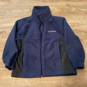 Columbia Kids Navy Blue Fleece Jacket